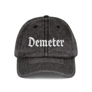 Demeter Embroidered Vintage Cap