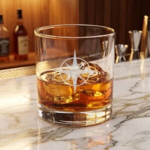 The Star Village | Engraved Whiskey Glass, 10.5oz