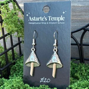 Silver Mushroom Earrings (Style 3)