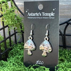 Silver Mushroom Earrings (Style 5)