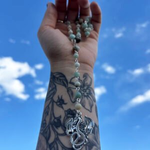 Handmade Amazonite Dragon Rosary