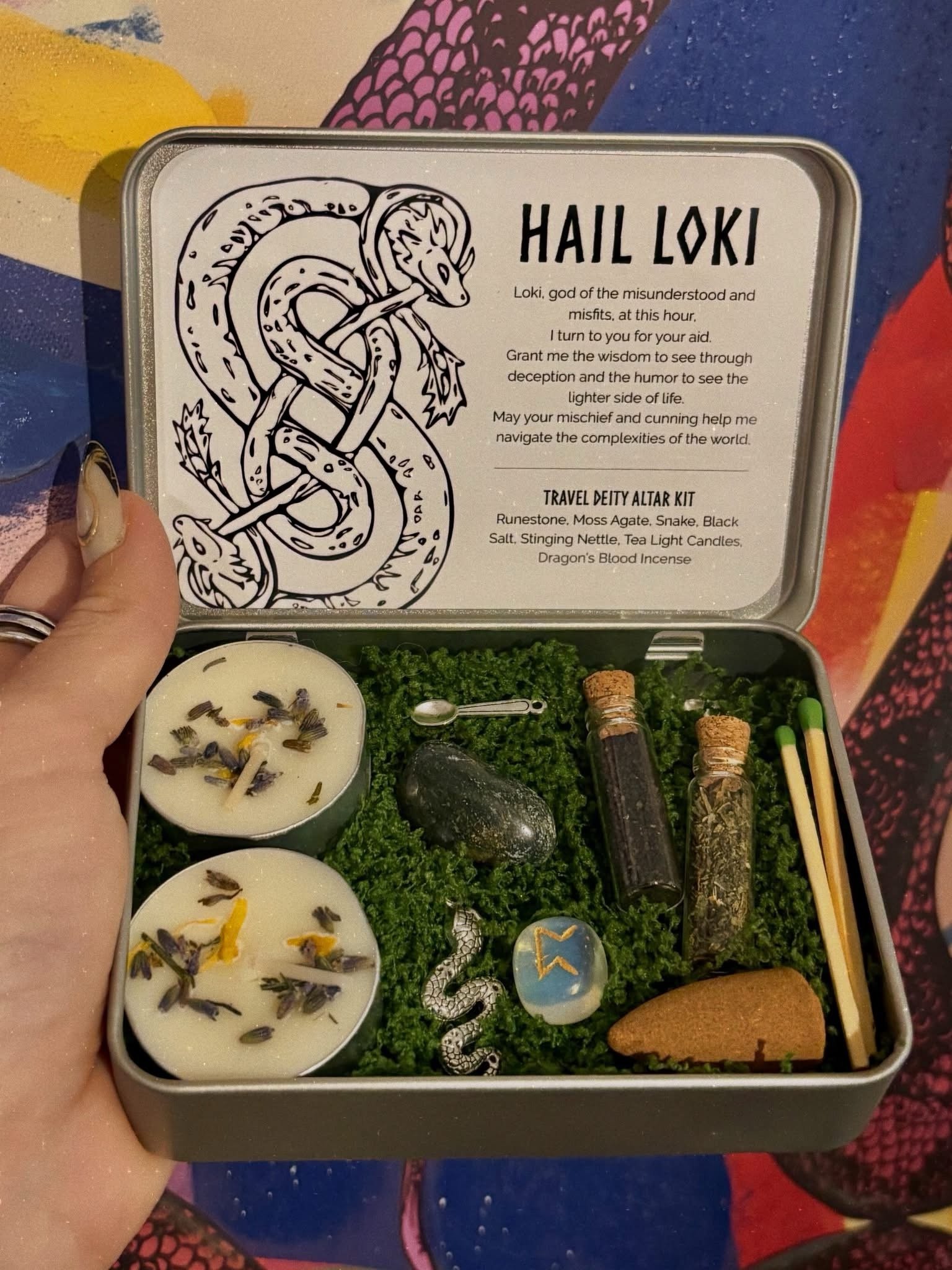 Pre-Order Tiny Travel Altar for Loki - Image 2