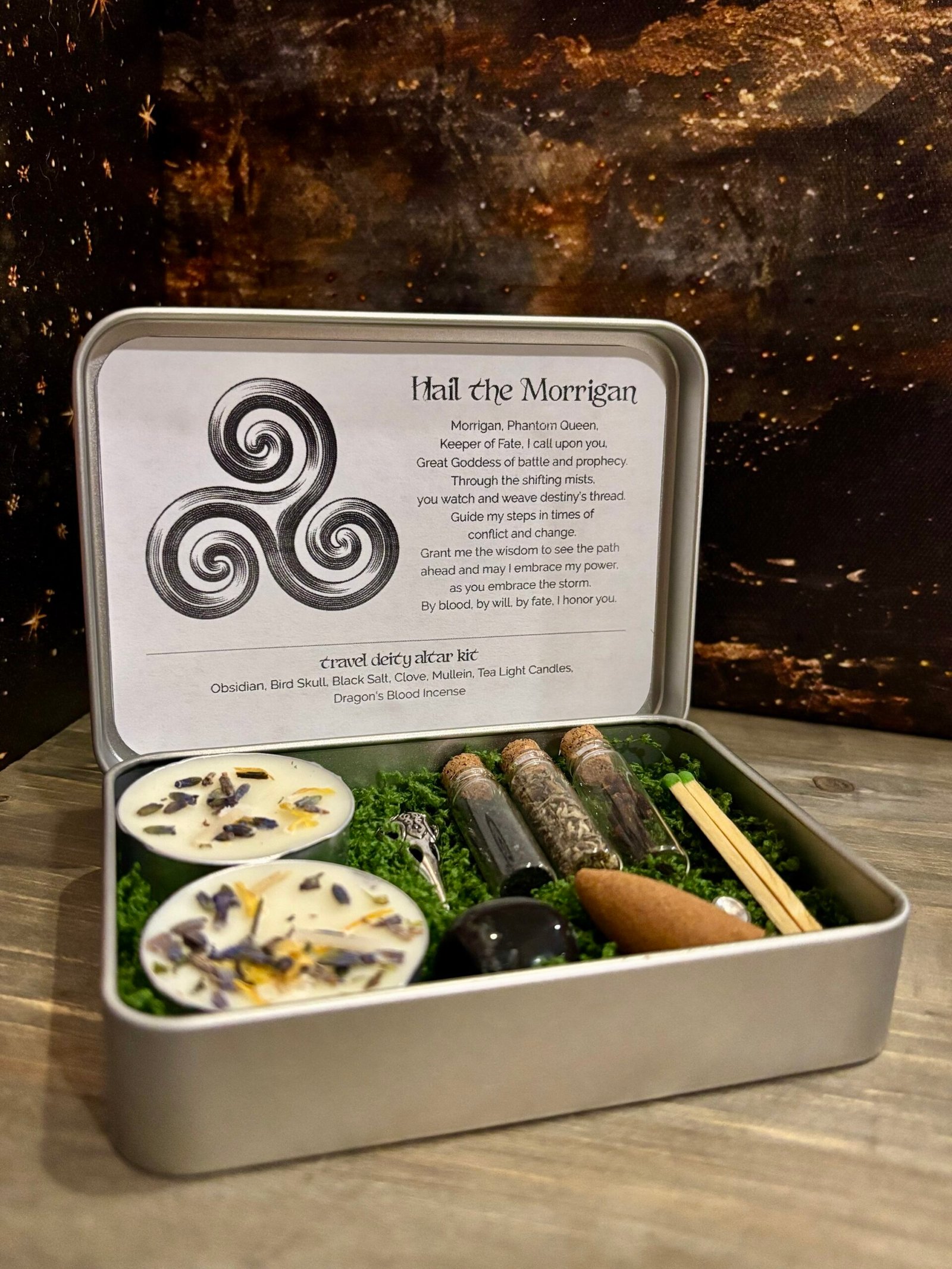 Pre-Order Tiny Travel Altar for The Morrigan