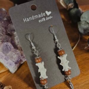 Snake Vertebrae Dangle Earrings